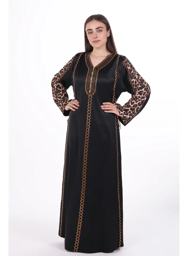 AL BENT AL SHARQIEH black women satin jalabiya dress for Women | Best Price UAE